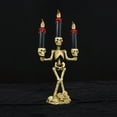 thumbnail image 4 of Halloween Candle Light Skeleton Head LED Flameless Light Candle Lamp for Home, 4 of 10