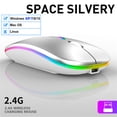 thumbnail image 5 of 2.4G Wireless Mouse Usb Rechargeable Bluetooth-compatibel RGB Silent Ergonomic Mouse with Backlight for Laptop, 5 of 8