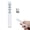 White, variant on M Buder 2.4G Wireless Presentation Remote Clicker for PPT Presentations with Red Laser Pointer, Up to 100 Meters Range, Plug and Play Support for Teaching and Business Conferences, Black Color