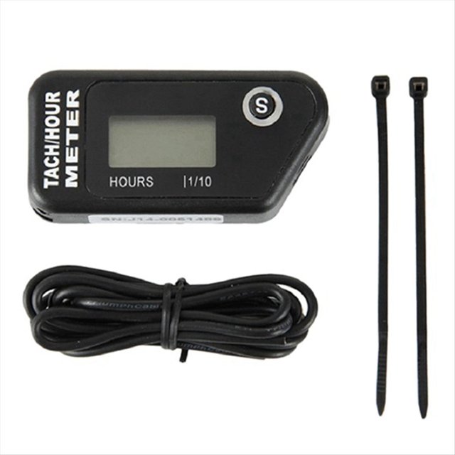 Medidor de Horas de Velocidad para Motocicleta, LCD Inductivo, Digital, Acumulativo, para Motocicleta, ATV, Cortacésped, Camión, .