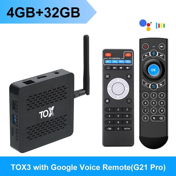 2023 TOX3 Amlogic S905X4 4GB 32GB TV BOX Android 11 Wifi 1000M BT 4K Reproductor multimedia Soporte Dolby Atmos AV1 DLNA Tan Jianjun unisex