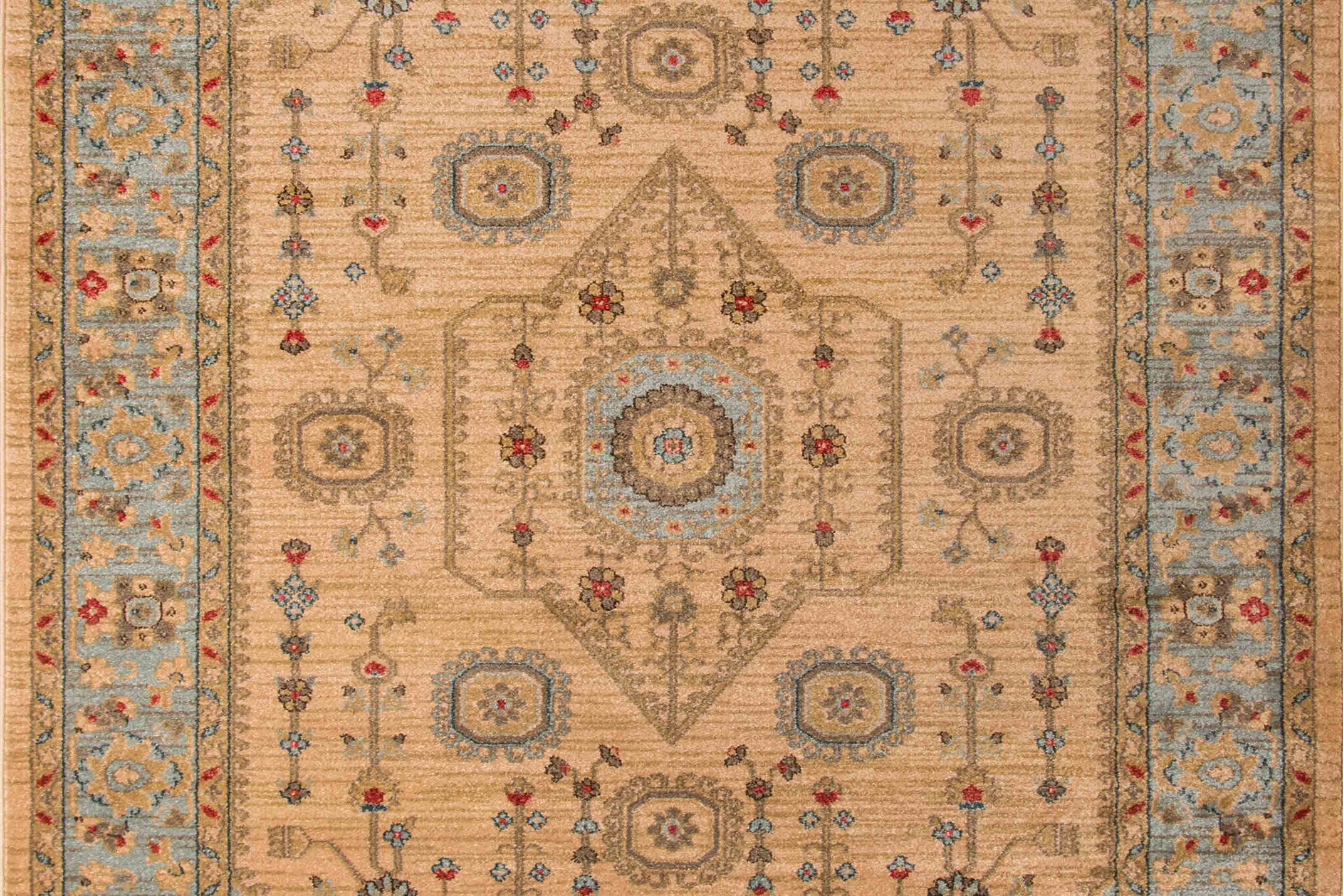 ECARPET Lynda Traditional Runner Rug for Living Room, Bedroom, Dining Room, Entrance, Hallway and More.