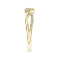 thumbnail image 4 of ANGARA Natural 0.07 Ct. Diamond Infinity Ring in 14K Yellow Gold for Women (Ring Size: 3.5), 4 of 10