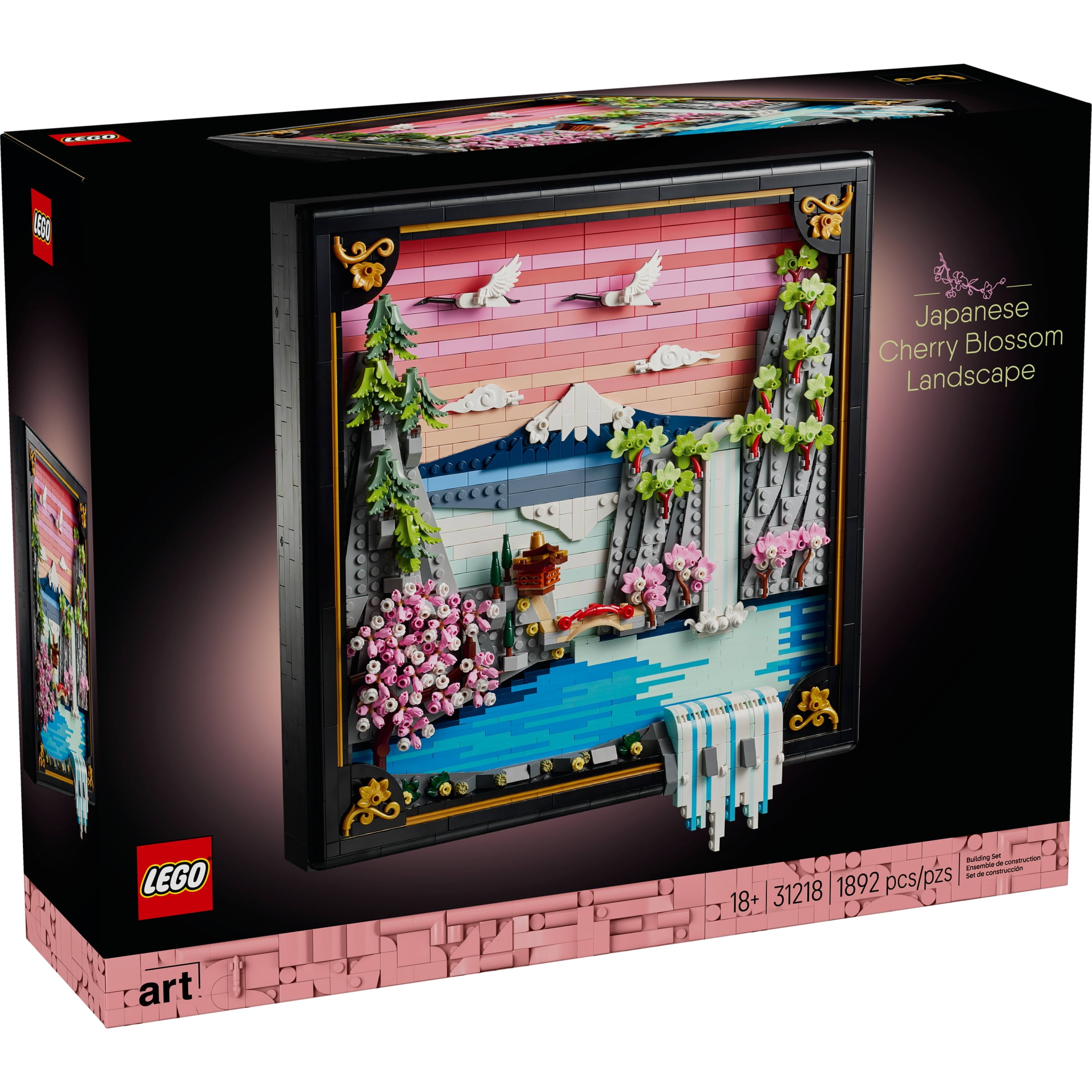 LEGO, Art Japanese Cherry Blossom Landscape Set, 31218, Wall Decor