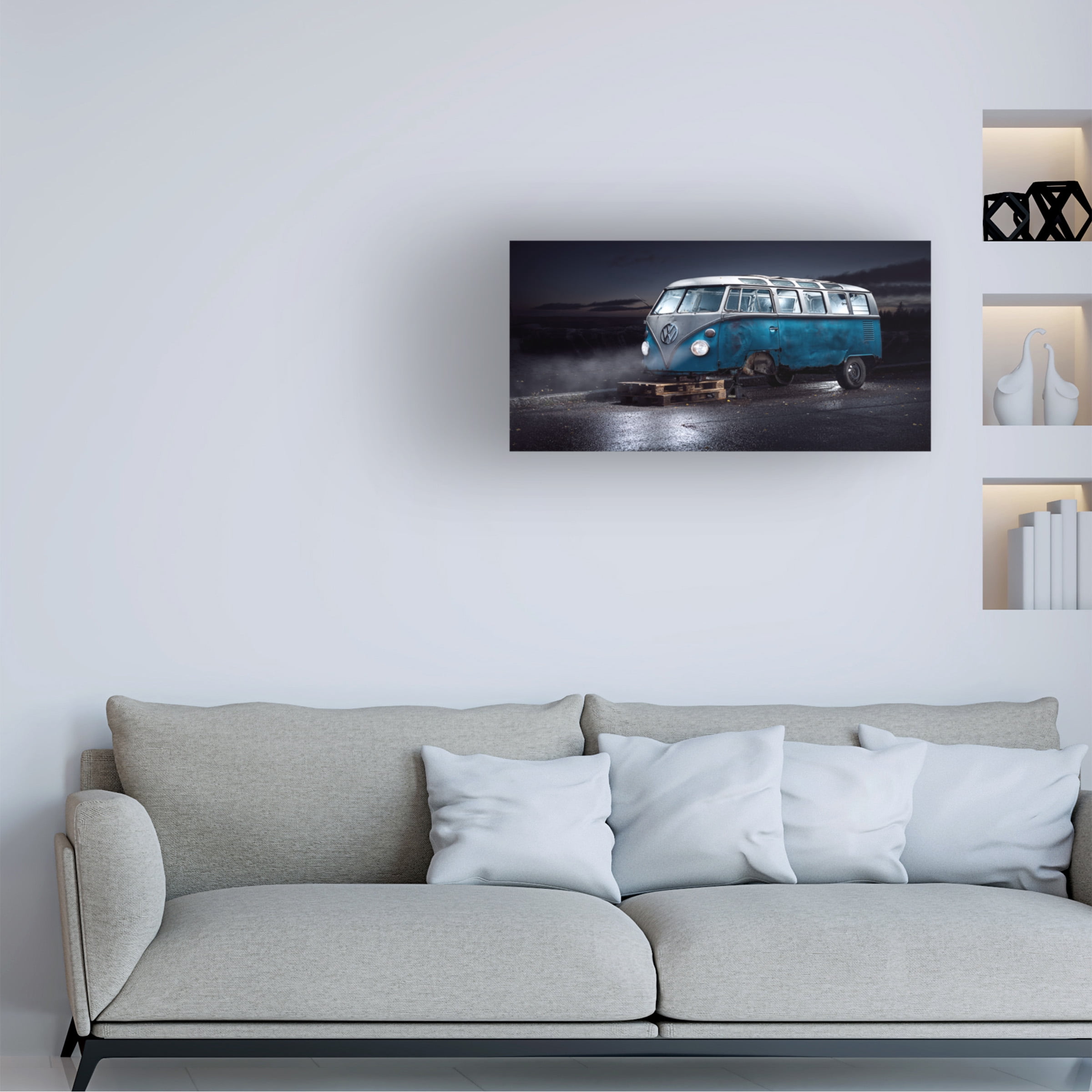 Petri Damsten 'Vw Kleinbus' Canvas Art