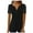 Black-04, variant on Mittory Women's Plus Size Henley T Shirt Summer Lace Sleeve Tees Casual Pleated Flowy Tunic Tops