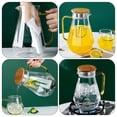 thumbnail image 4 of 1Pc Glass Cold Water Pitcher Juice Pitcher Storage Jug Durable Tea Kettle, 4 of 9