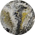 thumbnail image 2 of Addison Rugs Mayfield Washable Contemporary Abstract Midnight Round Rug, 8' x 8', 2 of 5