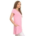 thumbnail image 2 of Women's Casual Solid Color Blouse Tunic Top Shirt, 2 of 4