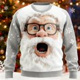 thumbnail image 2 of ChaoLingNeng Santa Christmas Sweaters for Men 2025 Funny Christmas Sweatshirts Crewneck 3D Printed Xmas Holiday Pullover Shirts, 2 of 5