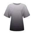 thumbnail image 4 of Giftesty Womens Plus Size Clearance Women's Summer Loose Printing Short Sleeve Crew-Neck T-Shirt Casual Tee Tops, 4 of 5