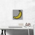 thumbnail image 2 of ARTCANVAS Yellow Banana Fruit Emoticon Jewel Pixel Canvas Art Print - Size: 12" x 12" (0.75" Deep), 2 of 9