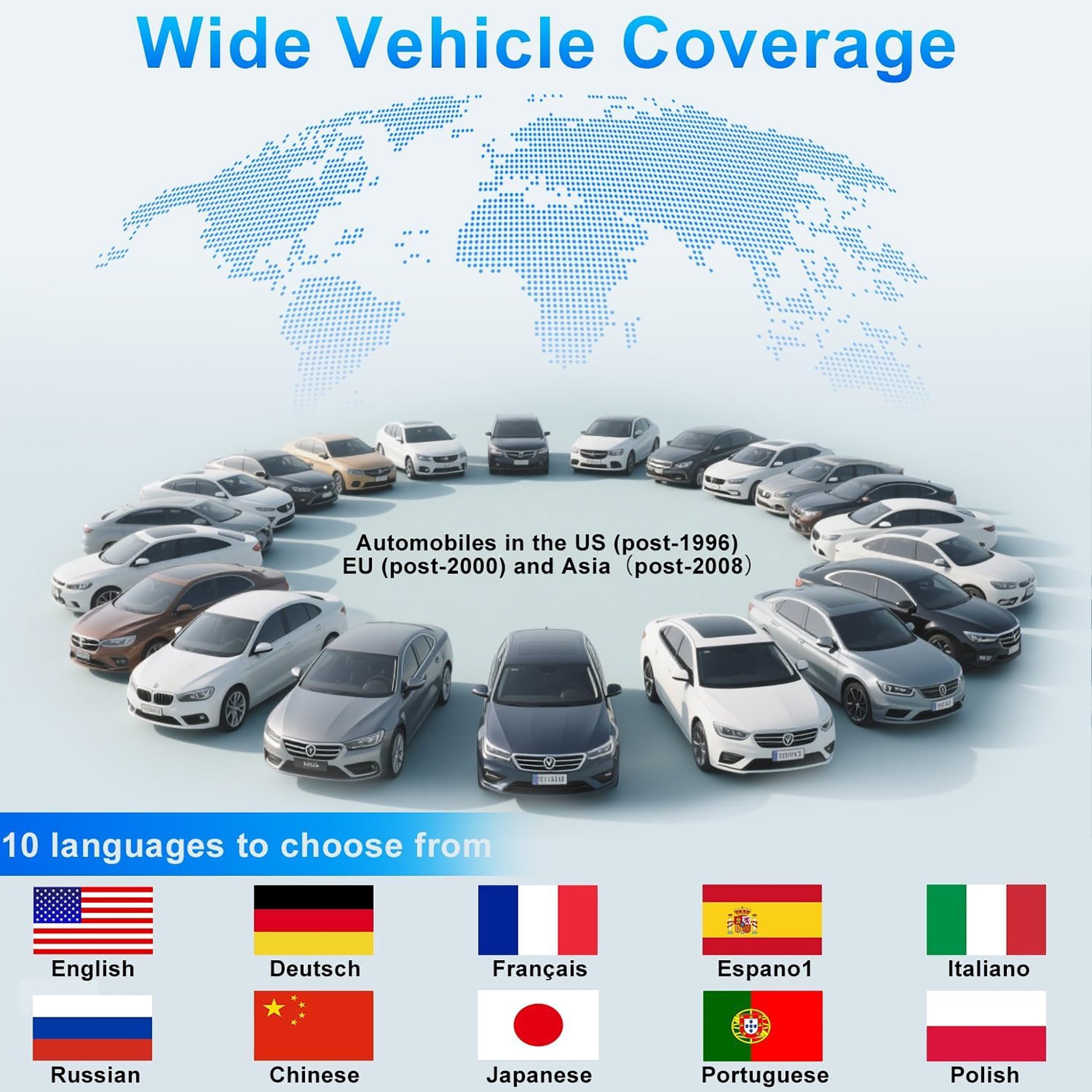 2026 Upgraded OBD2 Scanner Diagnostic Tool, Check Engine Lights and Clear Vehicle Trouble Codes with Professional Battery Start Test, Cloud Printing Enhanced Car Scanner for All Vehicles Since 1996