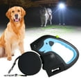 thumbnail image 6 of Dual Dog Leash, 360° Swivel Retractable Double Dog Leash with Flashlight & Poop Bag Holder, Hands Free Bungee Leash for Walking Two Small Medium Large Dogs, Yin-05, 6 of 8