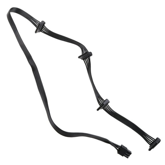 Apooke 6 Pin Male to 4 x Sata Female Hard Drive Power Adapter Cable for Corsair Modular Power Supply 19.7-in(50cm)