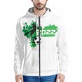 thumbnail image 1 of 2022 Qatar Football World Cup Zip Hooded Sweater Netherlands Spain Brazil Fans Cheering Jacket, 1 of 5