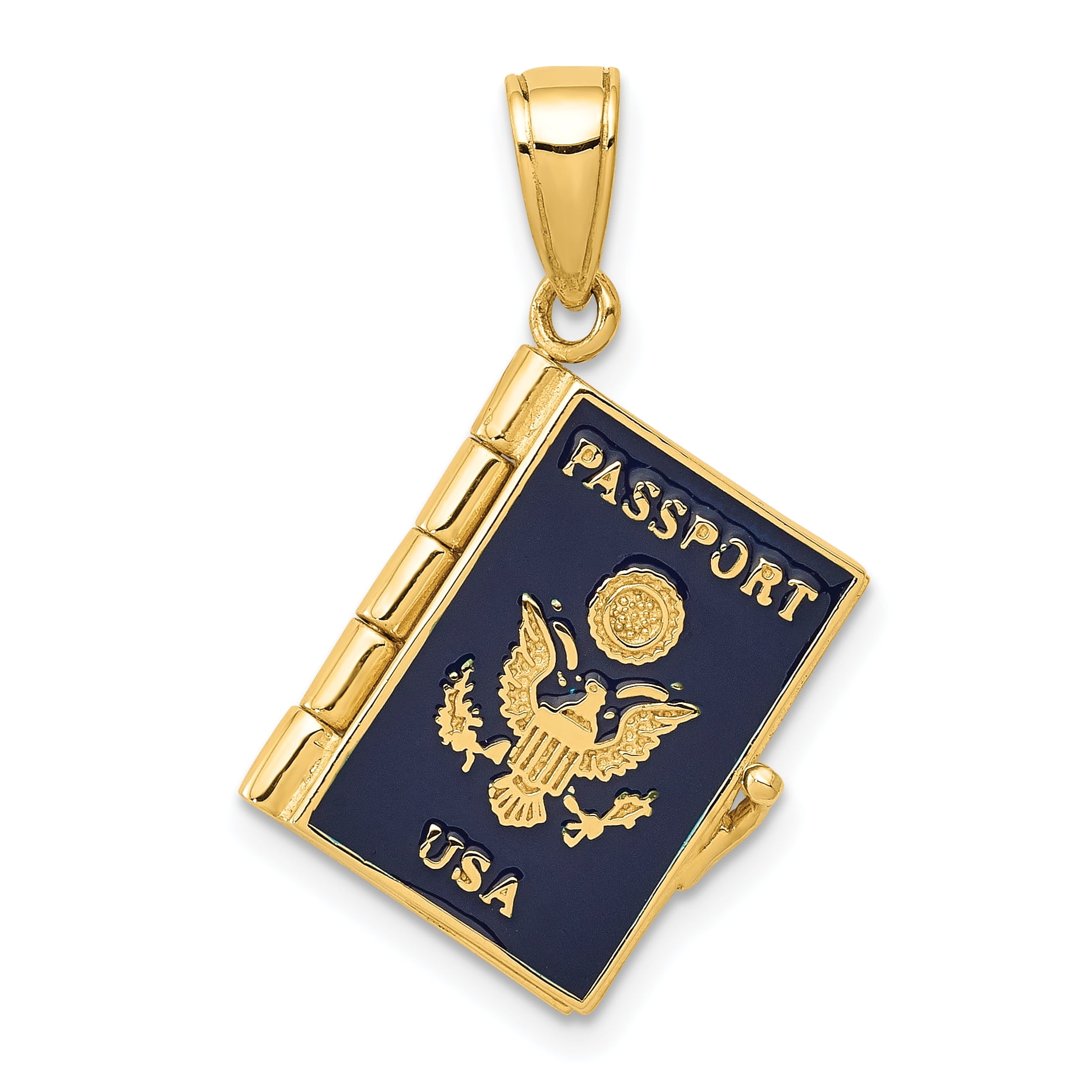 Quality Gold Enamel Sunglasses Charm 14K Yellow Gold