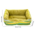 thumbnail image 3 of Green Stripe Christmas Cat Dog Pet Bed Soft Comfortable Pet Cave Foldable Portable Pet Mat for Indoor Outdoor Use, 3 of 6