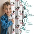 thumbnail image 3 of Blackout Kids Curtains,White Cow Head Pattern Childrens Insulated Curtains Set Of 2,Bedroom Essentials,Toddler Room Decor 42x84in(106x213cm), 3 of 5