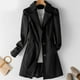 thumbnail image 1 of Primavera Otoño Gabardina Mujer 2022 Nuevo Coreano De Un Solo Pecho Medio Largo Mujeres Abrigo 5XL Caqui Cortavientospangjing, 1 of 3