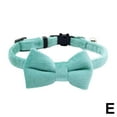 thumbnail image 5 of 1 * Adjustable Velvet Cat & Small Dog Collar with Suede Bow & Bell 18-3 Nice V7, 5 of 8