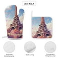 thumbnail image 4 of Eiffel Tower Insulated Gloves And Pot Mats (four Piece Set), 4 of 6