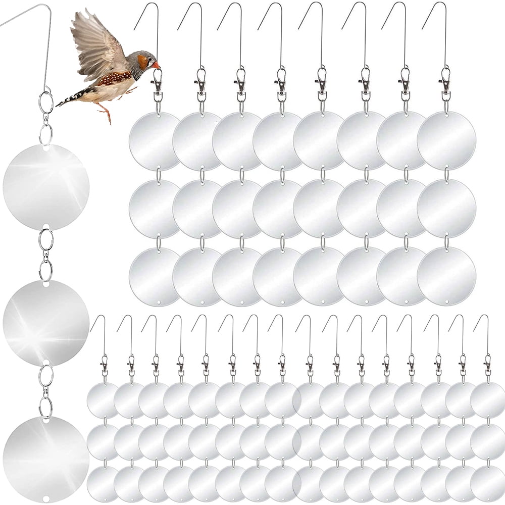 Elbourn Bird Repellent Scare Discs - Large Reflective Bird Deterrent