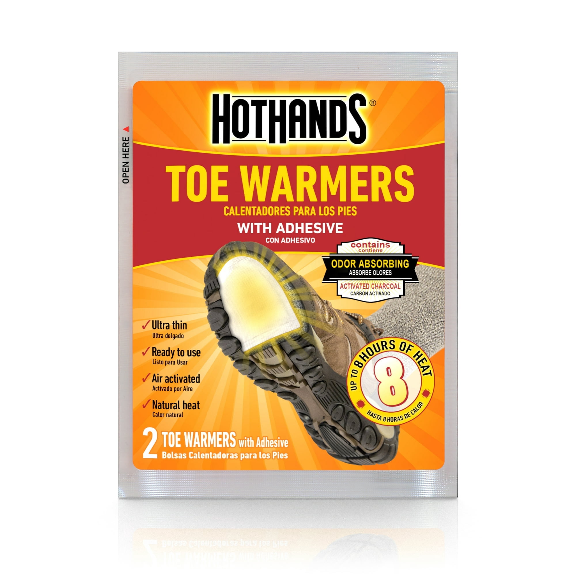 (6 pack) HotHands Toe Warmers, 1 Pair Pack