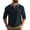 C195/Navy, variant on Rggeeun Men's Long Sleeve Polo Shirts Male Light Fashionable Casual Loose Fitting Large Sized Lapel And Pocket Shirt Tops Fashion