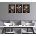 thumbnail image 2 of Lienzo decorativo ArteWoods con flores marrones abstractas, 30 x 40 cm x 3, 2 of 4