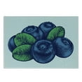 thumbnail image 3 of Vintage Blue Cutting Board, Retro Style Hand Drawn Art of Blueberry Fruit with Leaves, Decorative Tempered Glass Cutting and Serving Board, Small Size, Pale Blue Navy Blue, by Ambesonne, 3 of 5