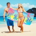 thumbnail image 6 of LACKUST Oversized Multicolor Beach Towel - 80x160cm, Quick-Dry Microfiber for Surfing, Picnics, Decoration, Adults & Teens, 6 of 8