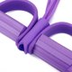 thumbnail image 3 of 4 tubos Pedal de pie Cuerda de tracción Cinturón de resistencia Ejercitador Doméstico Adelgazamiento Pierna Abdominales Yoga Fitness Equipmentpurple, 3 of 8