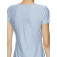 thumbnail image 4 of Reebok Womens Reversed Marled Basic T-Shirt, Blue, X-Small, 4 of 4