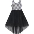 thumbnail image 1 of Girls Dress Sequin Mesh Party Wedding Princess Tulle 7 Years, 1 of 3