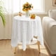 thumbnail image 5 of Mantel de Girasol de Punto de Encaje Blanco para Mesa Redonda Rectangular, Mesa de Centro, Mesa de Comedor, Escritorio, Mueble de Tv, Funda de Tela, 5 of 6