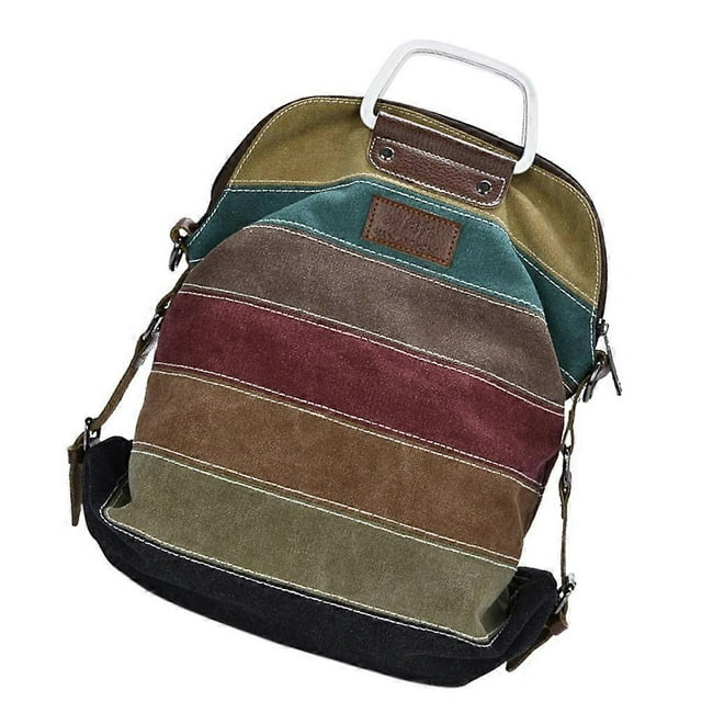 Canvas Bag For Women Rectangular Shape Going Out Tote Shoulder Bag Multi Functional Design Large Capacity Sturdy Handle 1Set