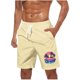 thumbnail image 1 of Pantalones Cortos Casuales para Hombre Imprimir con Bolsillos Pantalones de Playa de Cintura Elástica, Pantalones Cortos de Cintura Elástica para Hombre, 1 of 5