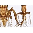 thumbnail image 7 of Monarch 5 light French Gold Wall Sconce Clear Royal Cut Crystal, 7 of 7
