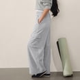 thumbnail image 7 of Audhol Oversized Sweatpants, Women Wide Leg Sweatpants Baggy Cargo Sweatpants Plus Size Straight Leg Sweatpant with Pockets Y2K Pants Womens Baggy Sweatpants White M, 7 of 7