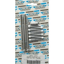 Drag Specialties 2401-0771 Primary Cover Chrome Socket-Head Bolt Set - Knurled