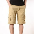 thumbnail image 7 of Kagetolytai Mens Shorts Men's Casual Mid Waist Cropped Trousers Multi Pockets Outdoor Straight Leg Pants Shorts Pants Shorts Men Khaki 30 X 60 inch, 7 of 7