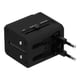 thumbnail image 1 of Adaptador de viaje universal Sincero con puerto USB Negro compatible con Reino Unido UE EE. UU. JP AU CN, 1 of 10