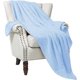 thumbnail image 1 of Flannel Throw Blanket, 127x178 CM Soft Sofa Throws, Waffle Fleece Throws for Sofa, Baby Blue Blanket, 1 of 4
