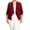 Burgundy, variant on Moa Collection Women's Chic Plus Size Office Blazer – Rolled Up 3/4 Sleeves Open Front
