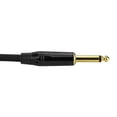 thumbnail image 2 of 3 Pack - 20 ft 1/4" to 1/4 Male Straight Instrument Guitar Amp Black Cable Cord, 2 of 4