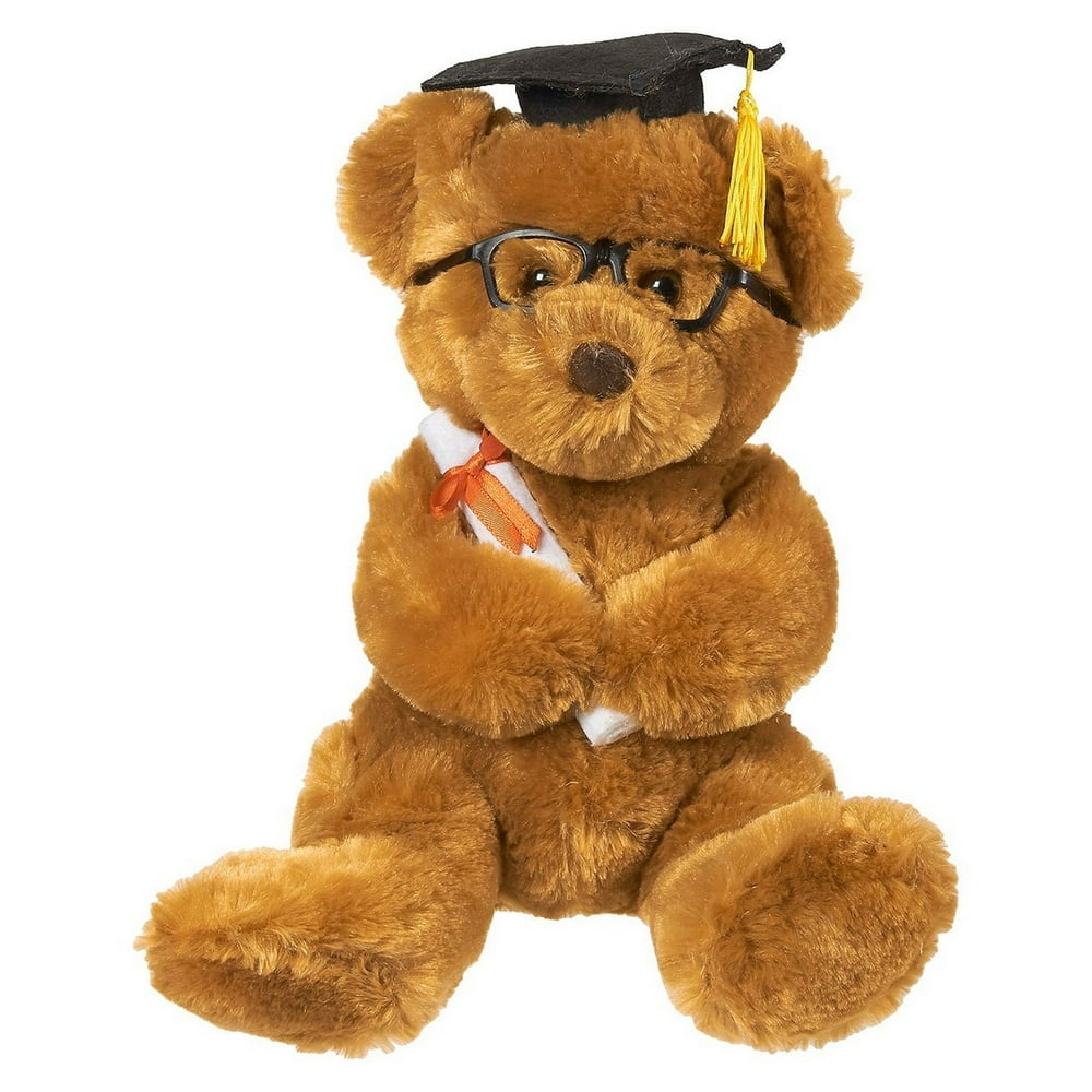 Blue Panda Graduation Plush Bear Stuffed Animal Louie The Teddy Bear