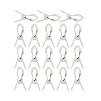 LEORX 18pcs Blanket Hanger Clamps Stainless Steel Windproof Clothespins for Laundry Room and Backyard