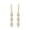 Yellow Gold Teardop Dangle, variant on Heart Earrings for Women | Rhodium-Plated Celtic Knot Dangle Earrings