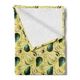 thumbnail image 2 of Avocado Soft Flannel Fleece Blanket, Watercolor Art Effect Background Pattern with Pieces of Summer Season Exotic Food, Cozy Plush for Indoor and Outdoor Use, 50" x 60", Multicolor, by Ambesonne, 2 of 5